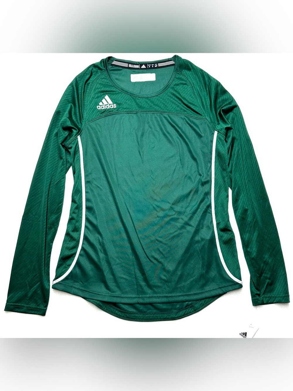 NWT Adidas ClimaCool Women’s Small Green White Long Sleeve Athletic Soccer Top